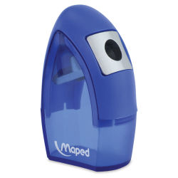 Maped Canister Pencil Sharpeners - Side angled view of single hole sharpener