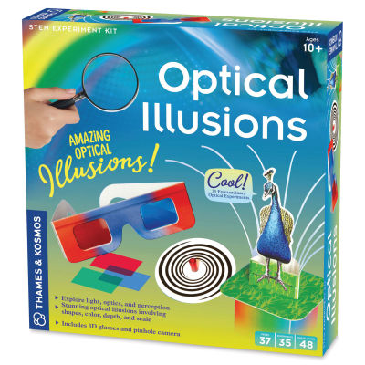 Thames & Kosmos Optical Illusions STEM Experiment Kit (front of box)