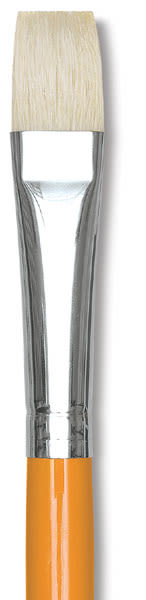 Isabey Chungking Interlocking Bristle Brushes - Closeup of Filbert Brush