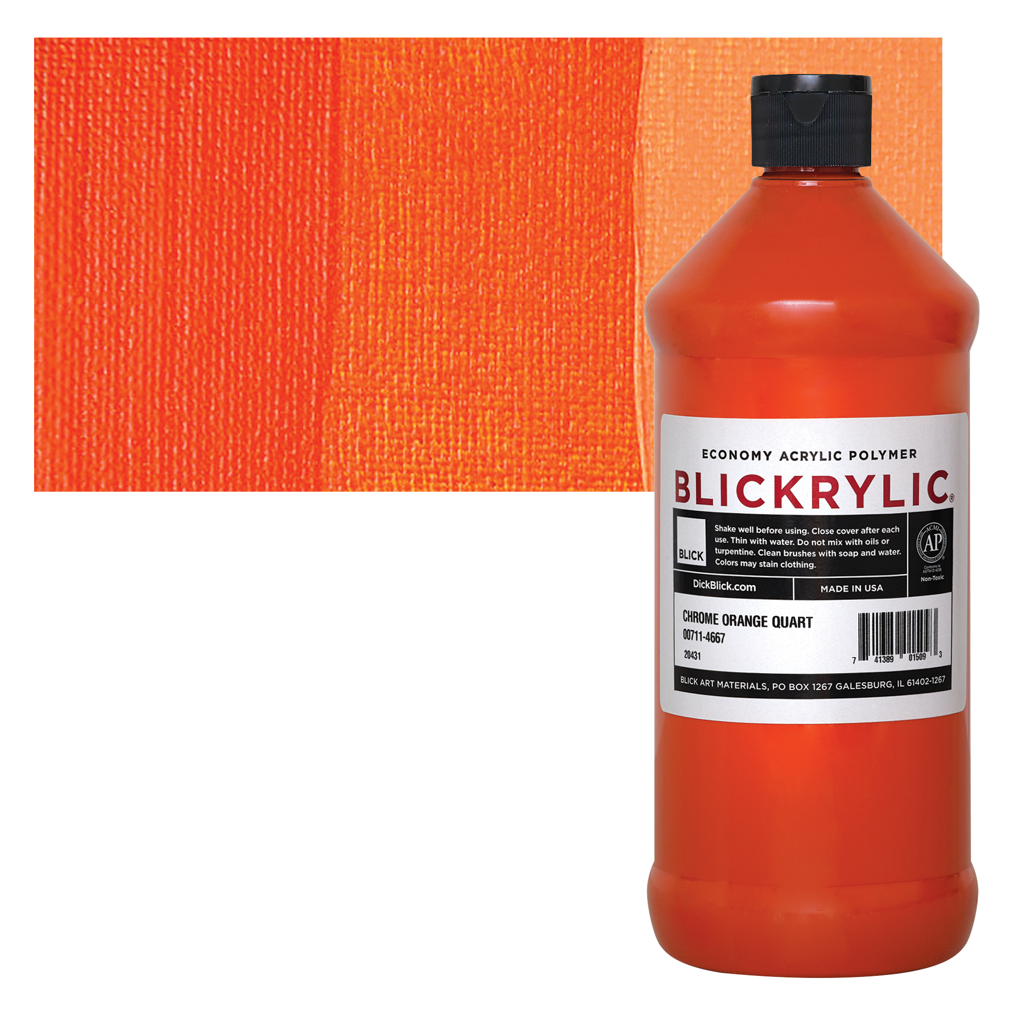 Blickrylic Student Acrylics - Chrome Yellow, Pint