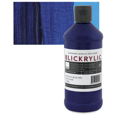 Blickrylic Student Acrylics - Phthalo Blue, Pint