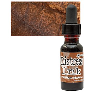Open in modal - Ranger Distress Ink Pad Re-Inker - Vintage Photo bottle and swatch