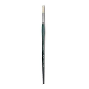 Open in modal - Winsor & Newton Winton Hog Bristle Brush - Round, Long Handle, Size 8