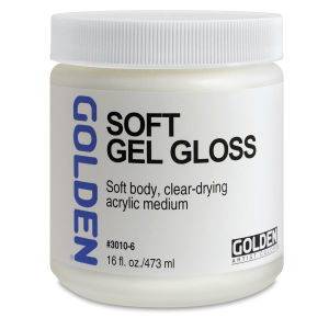 Golden Soft Acrylic Gel Medium - Gloss, 16 oz jar