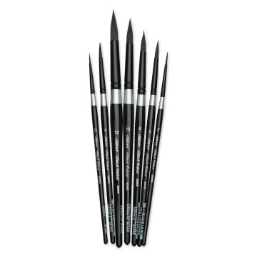 Silver Brush Black Velvet Watercolor Brush Set - Must Have Rounds, Set of 7