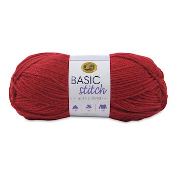 Open in modal - Lion Brand Basic Stitch Anti-Pilling Yarn - Red Heather
