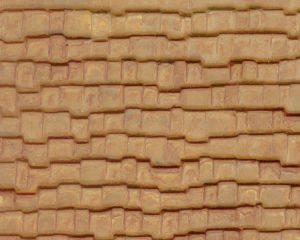 Plastruct Patterned Sheets, Wood Shake Shingle, 1:48 Scale (finished example)