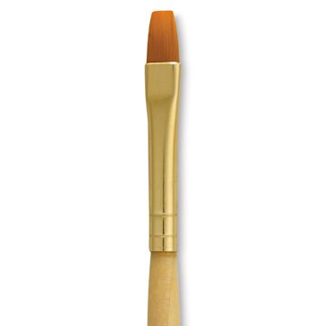 Open in modal - Dynasty Golden Nylon Brush - Flat Shader, Refill Brush, Size 4 close-up