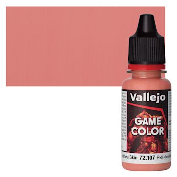 Open in modal - Vallejo Game Color Acrylic Paint - Anthea Skin - Bottle and Swatch