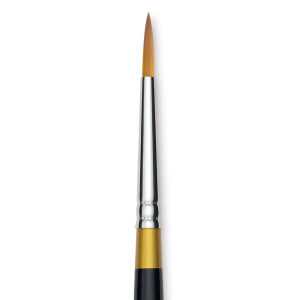 Kingart Original Gold Brush - Round, Size 4, Short Handle (close-up)