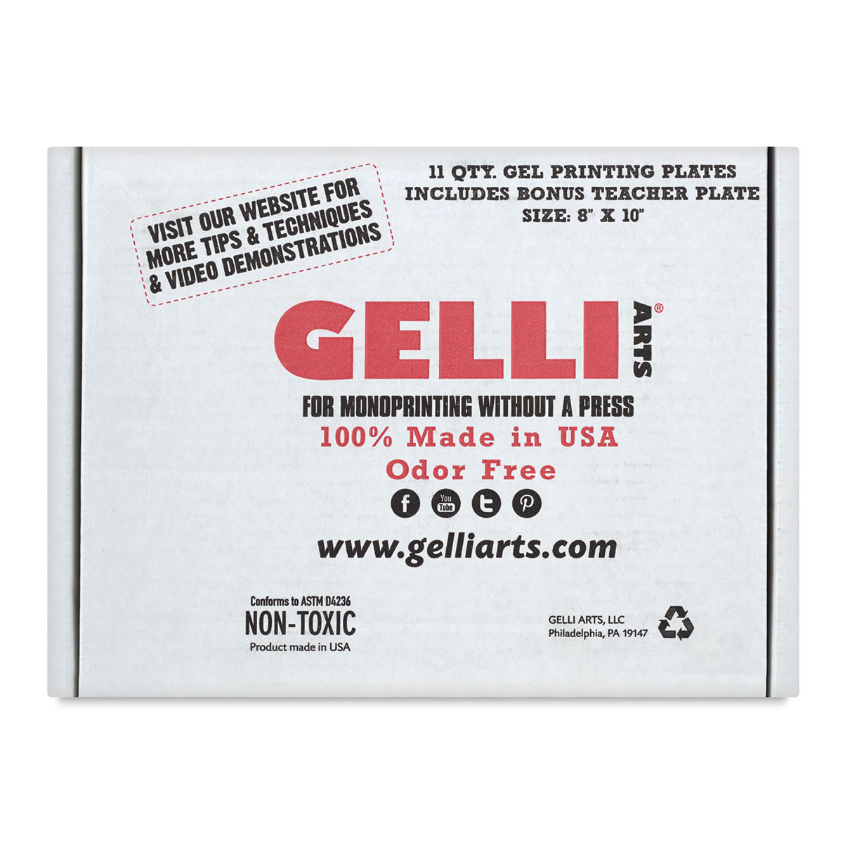Gelli Plate : Gel Printing Plate : 12x14in (Apx.30x36cm)