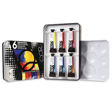 Open in modal - QoR Modern Watercolors - Set of 6, Introductory Colors, 5 ml Tubes