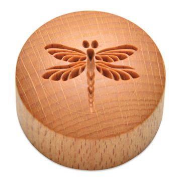 Open in modal - MKM Pottery Tools Curve Top Stamp - Dragonfly