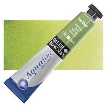 Open in modal - Daler-Rowney Aquafine Watercolor - Sap Green, 8 ml, Tube and swatch