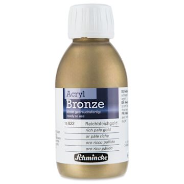 Open in modal - Schmincke Acrylic Bronze Paint - Rich Pale Gold, 150 ml