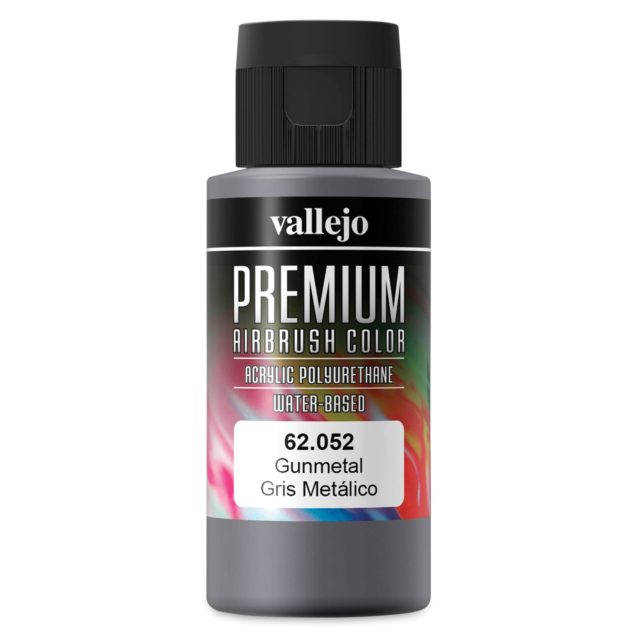 Vallejo 62.052 - Premium Airbrush Color Gunmetal - 60ml - Hub Hobby