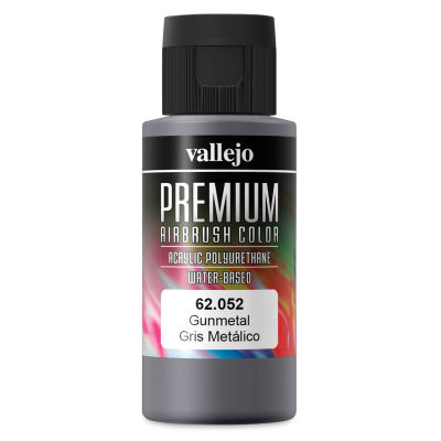 Vallejo Premium Airbrush Colors - 60 ml, Gunmetal