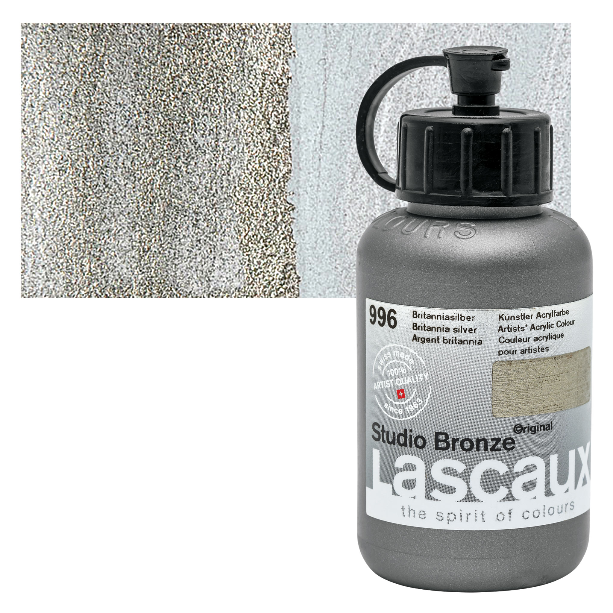 Lascaux Perlacryl Iridescent Acrylics - Dark Blue, 85 ml bottle