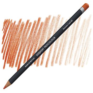 Open in modal - Derwent ProColour Colored Pencil - Autumn Leaf pencil and swatch