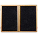 Ghent Enclosed Recycled Rubber Tackboards - 2 1/4