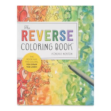 Open in modal - The Reverse Coloring Book - 8-1/2" x 11", 104 Pages, front cover