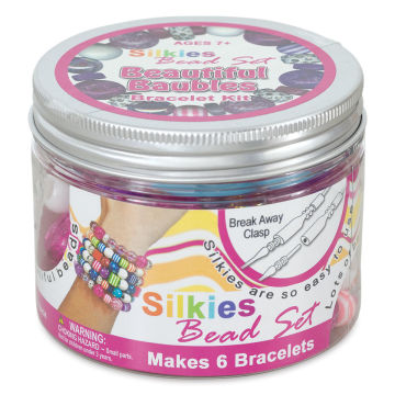 Pepperell Silkies Bead Set - Front of Beautiful Baubles Tin
