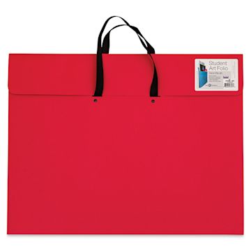 Open in modal - Star Products Student Art Folio with Handles - Red, 17" x 22"