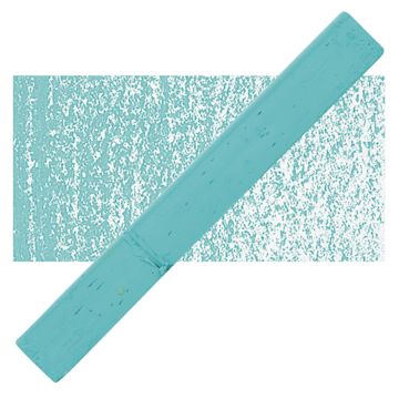Open in modal - Holbein Artists’ Oil Pastel - Viridian 5 oil pastel and swatch