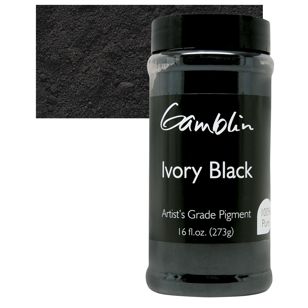 Gamblin artists Dry pigment ivory Black 16oz (729911193600)