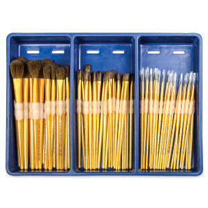 Royal Langnickel Brushes - Natural Hair Combo Set of 72 (Brushes in Tray)