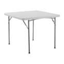 National Public Seating Corp. Folding Table - Square, 36" x 36", Light Grey Top