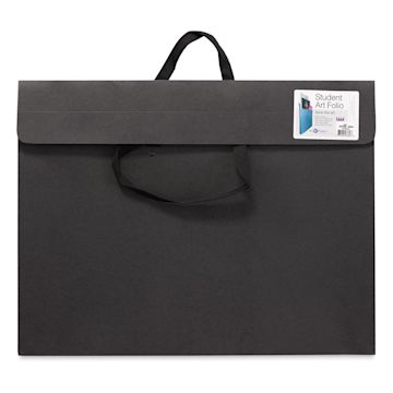 Open in modal - Star Products Student Art Folio with Handles - Black, 17" x 22"