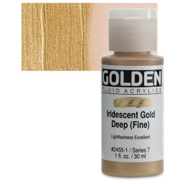 Golden Fluid Acrylic Paint, 16 oz, Iridescent Gold (Fine