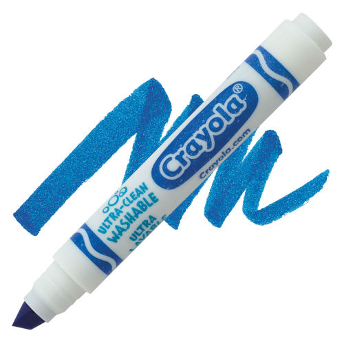 Crayola Ultra-Clean Washable Marker - Blue, Broad Tip