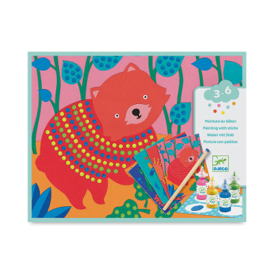 Djeco Le Petit Artist Painting Kit - Pointilism (Front of packaging)