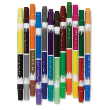 Faber-Castell DuoTip Washable Markers, 12-Markers - Sam Flax Atlanta