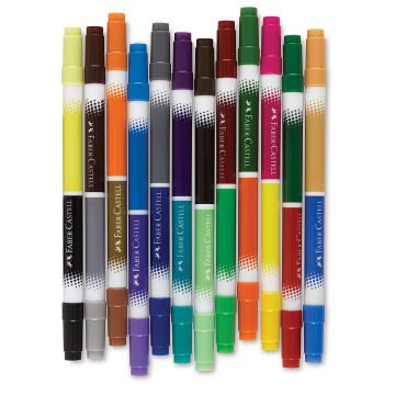 Faber-Castell Duo Tip Washable Markers - 24 count