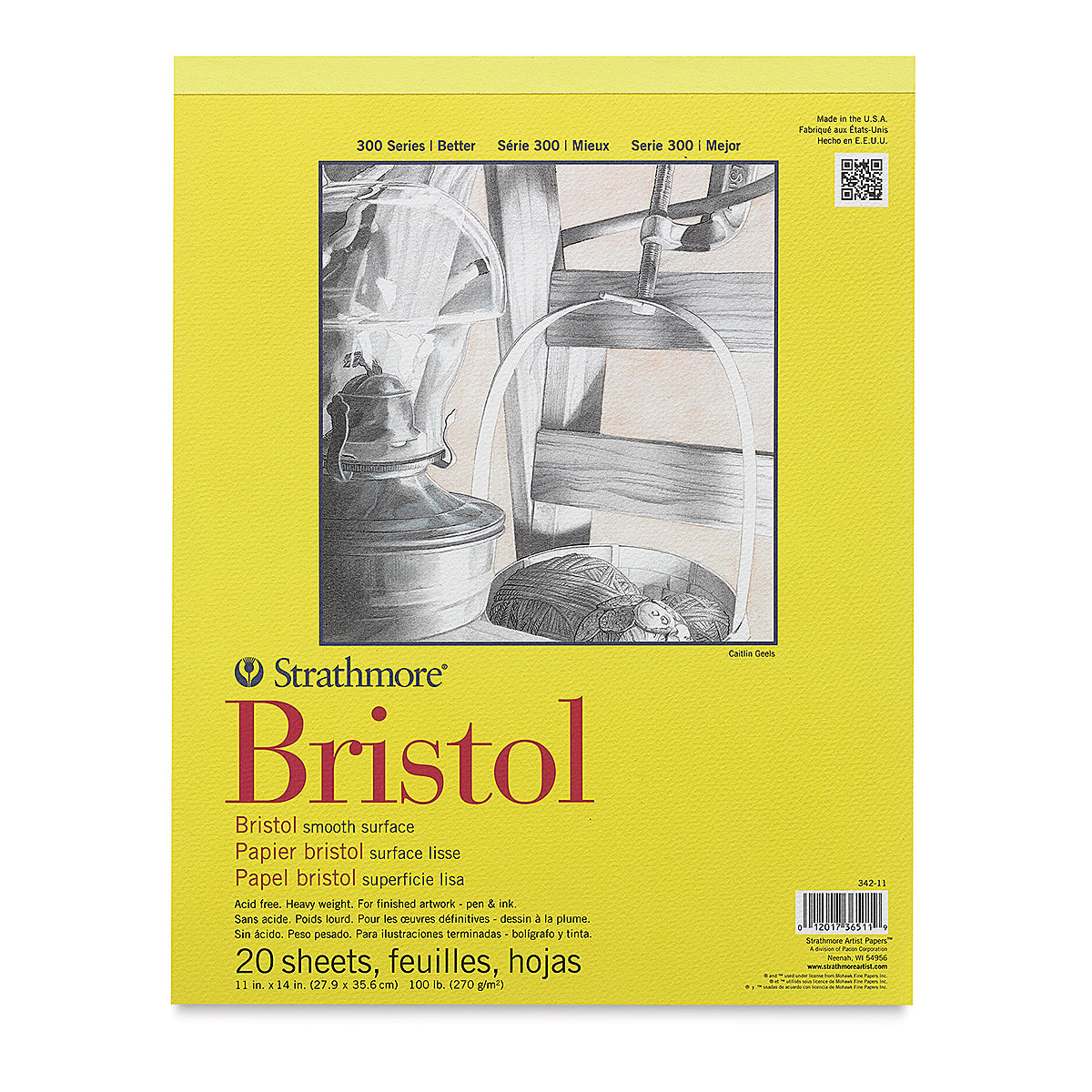 SoHo Urban Artist 100 lb Bristol Paper Pad 19x24 (20-Sheets)