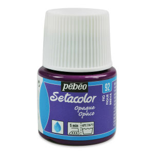 Pebeo Setacolor Fabric Paint - Fig, Opaque, 45 ml bottle