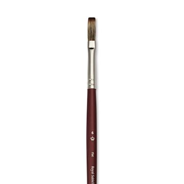 Open in modal - Royal & Langnickel SableTek Brush - Flat, Short Handle, Size 6