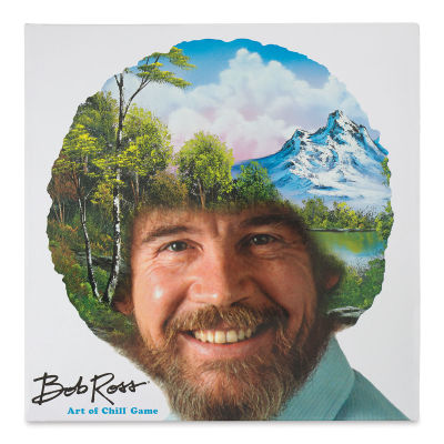 Bob Ross Art of Chill Board Game - Top view of cover of Board Game