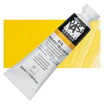 Open in modal - ShinHan Pass Colors Opaque Watercolor Tube - Permanent Yellow Deep, 20 ml tube and swatch