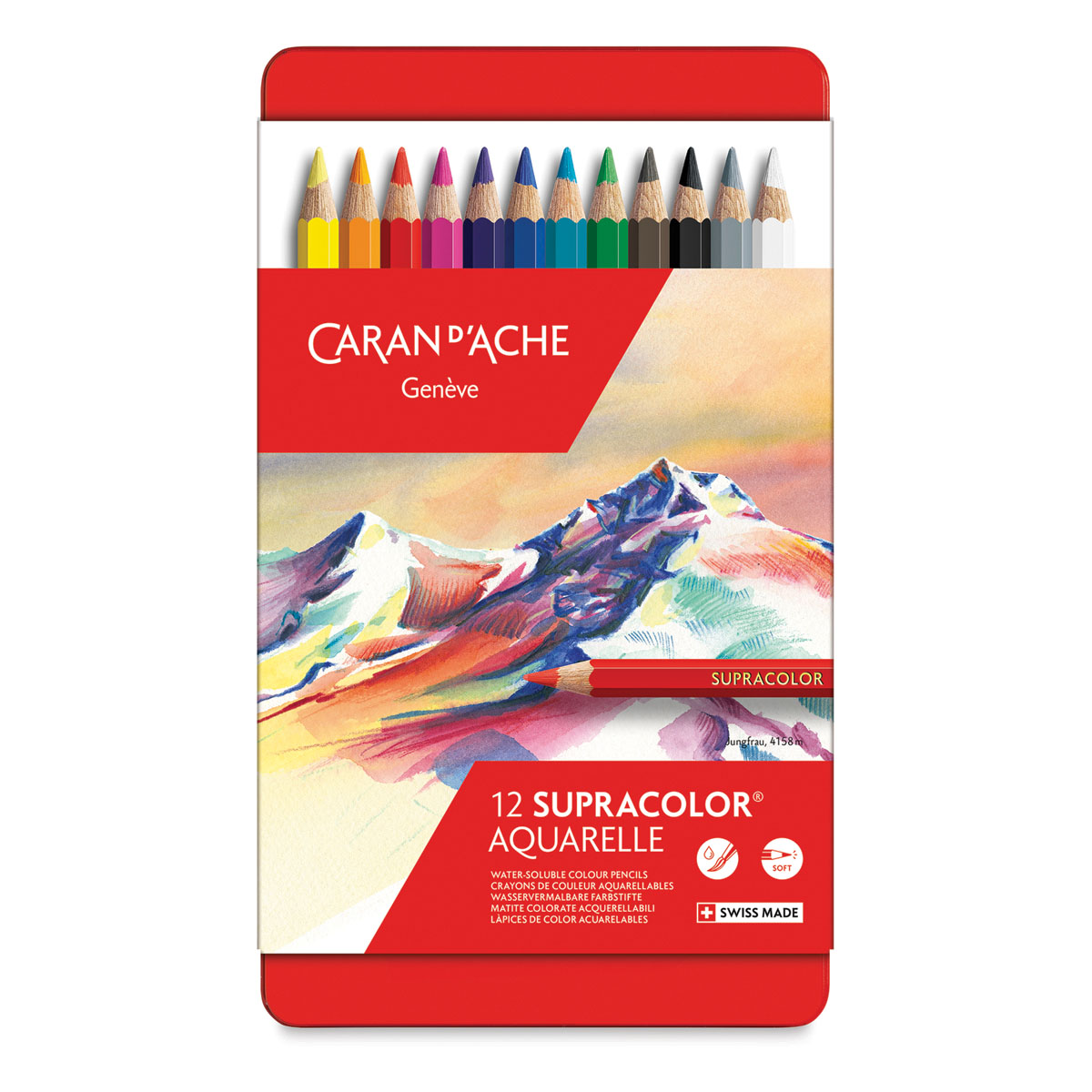 Caran d'Ache Supracolor Soft Aquarelle Pencils and Sets | BLICK 