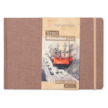 Open in modal - Hahnemühle Toned Watercolor Book - Beige, 5-3/4" x 8-1/4", front of the packaging