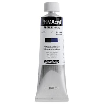 Open in modal - Schmincke Primacryl Professional Acrylic Paint - Ultramarine Blue, 150 ml Tube
