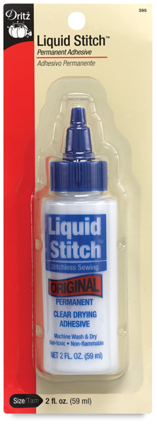Liquid Stitch Mending Glue, Dritz Fabric Adhesive, Glue on Beads