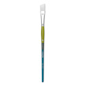 Princeton Snap! White Taklon Brush - Angle Bright, Long Handle, Size 10