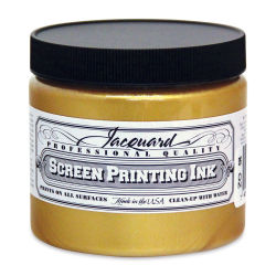 Jacquard Screen Printing Ink - Gold (Metallic), 16 oz