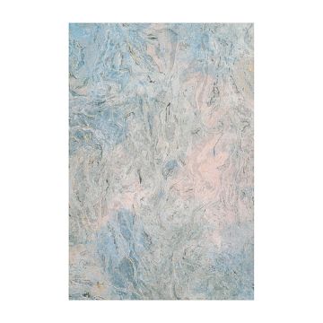 Open in modal - Black Ink Thai Marbled Momi Decorative Paper  - 24" x 36", Opal