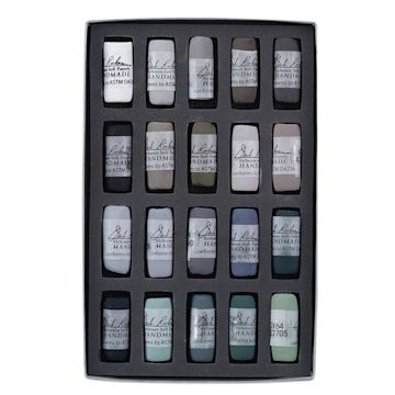 Open in modal - Richeson Soft Handrolled Pastels - Greys, Set of 20